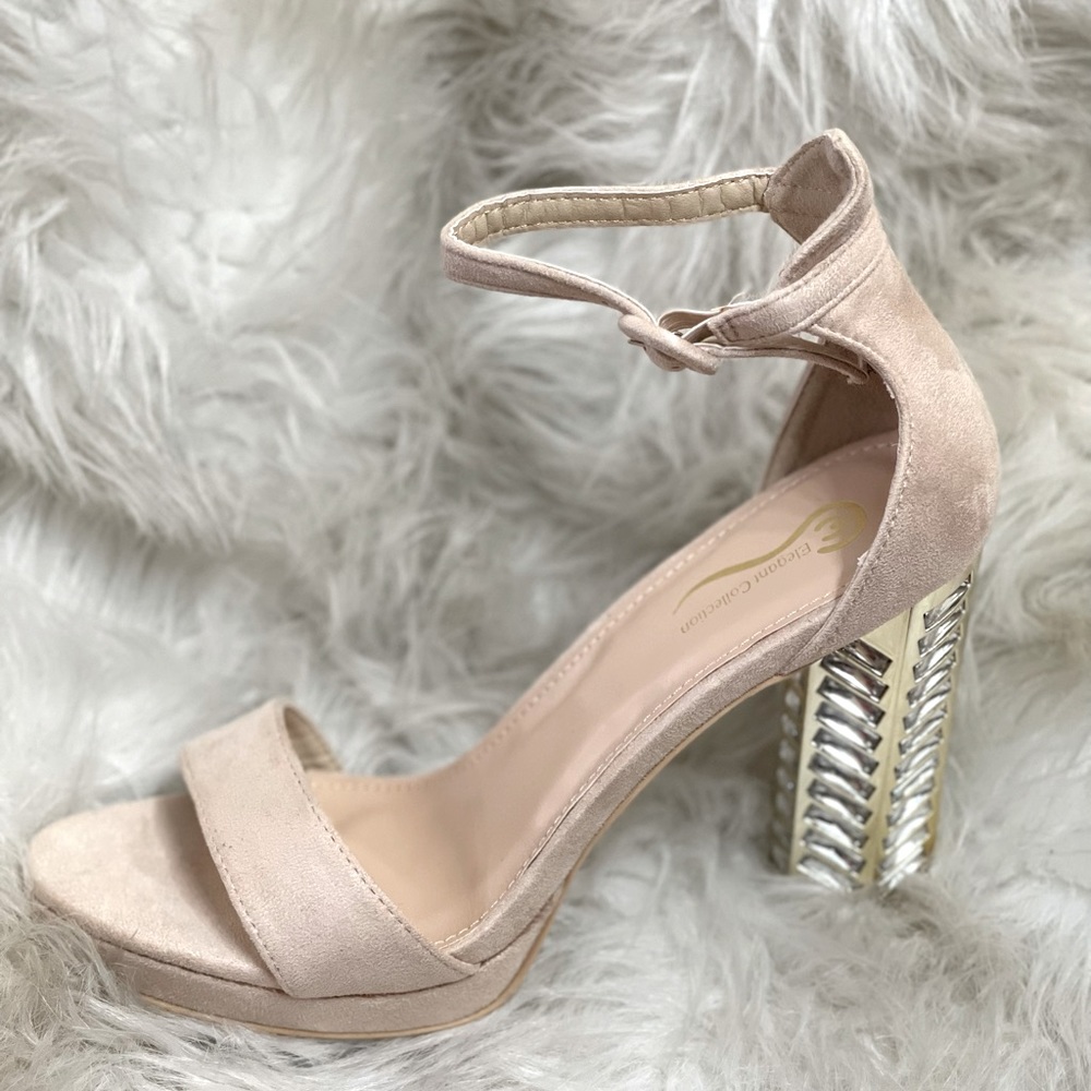 Platform Designed Heel Nude 8,8.5,9